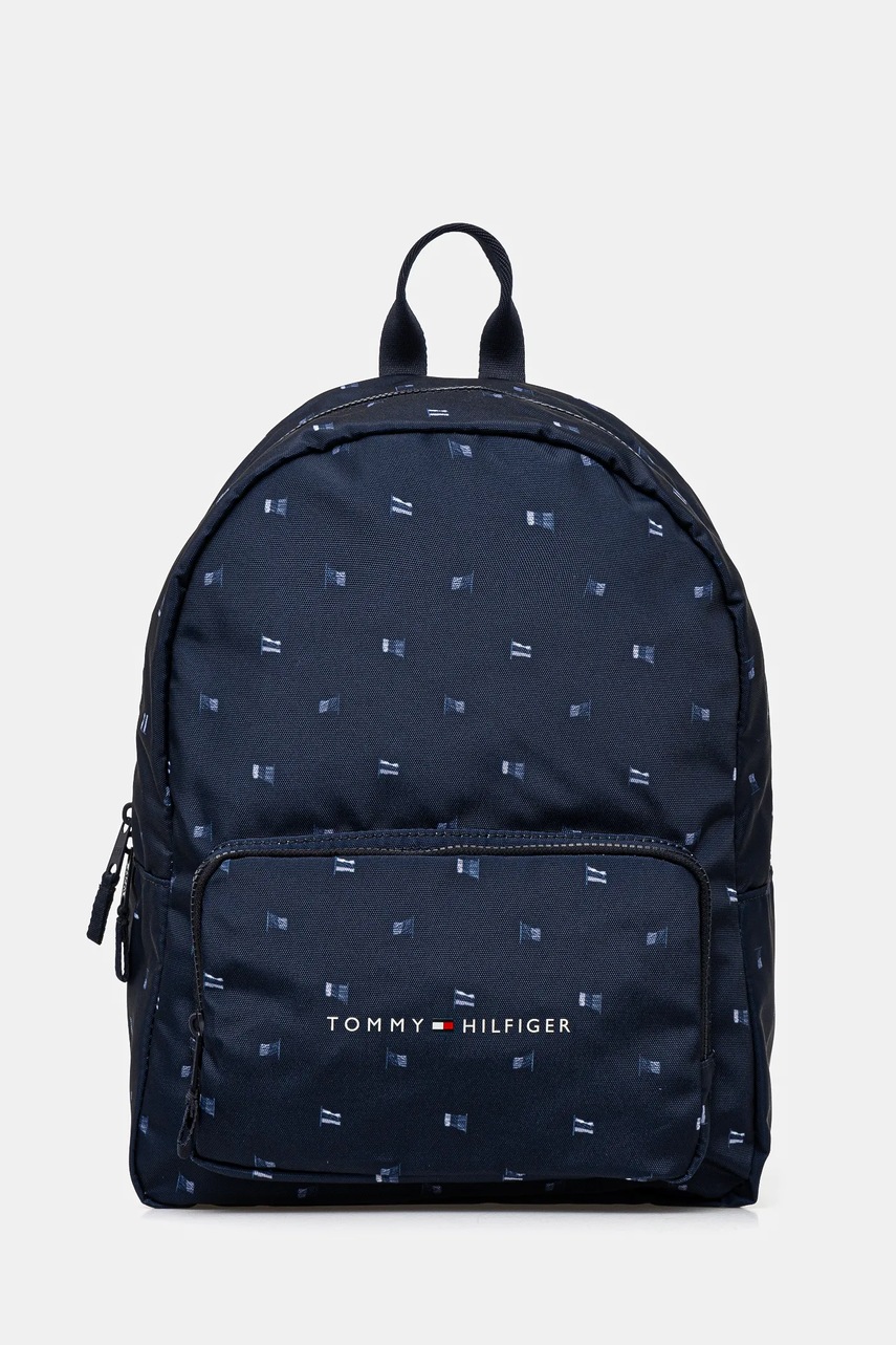 

Раница Tommy Hilfiger в тъмносиньо голям размер с принт AU0AU01945, Тъмносин