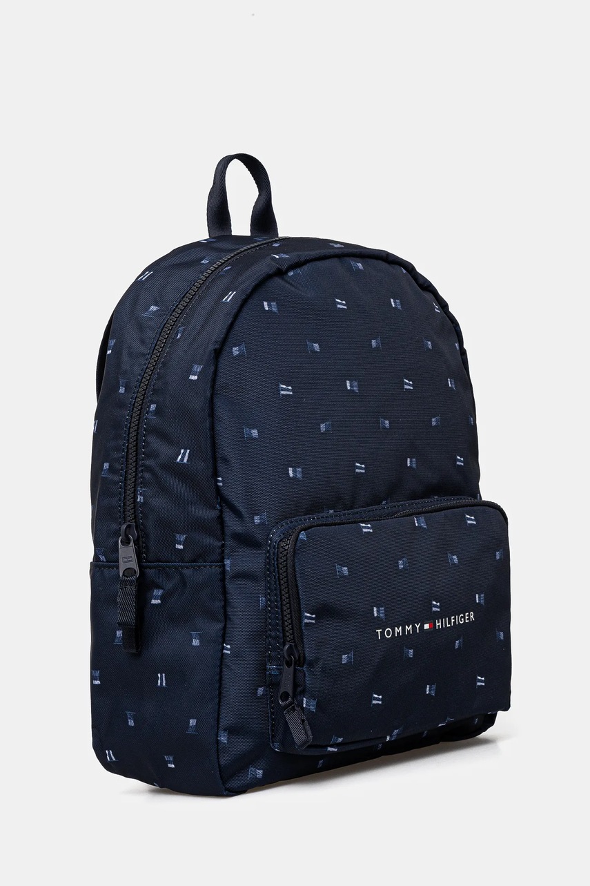Рюкзак Tommy Hilfiger цвет синий большой с принтом AU0AU01945