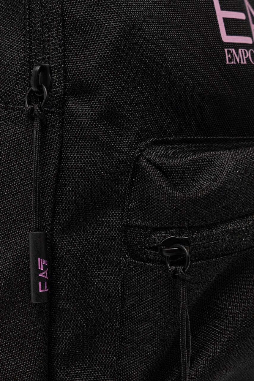 Рюкзак EA7 Emporio Armani колір чорний малий з аплікацією 245043 2R917