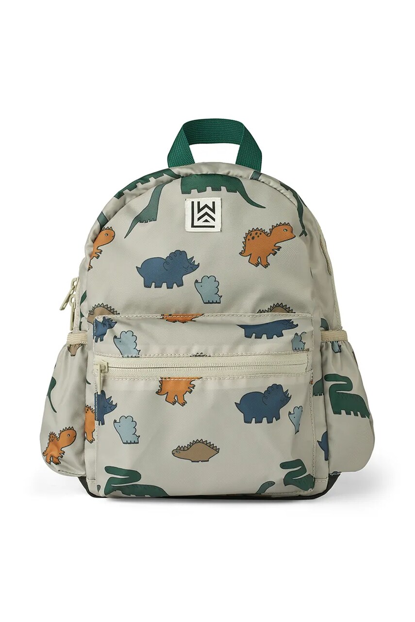 Liewood ghiozdan copii Andreas Backpack culoarea bej, mare, cu imprimeu, LW19643