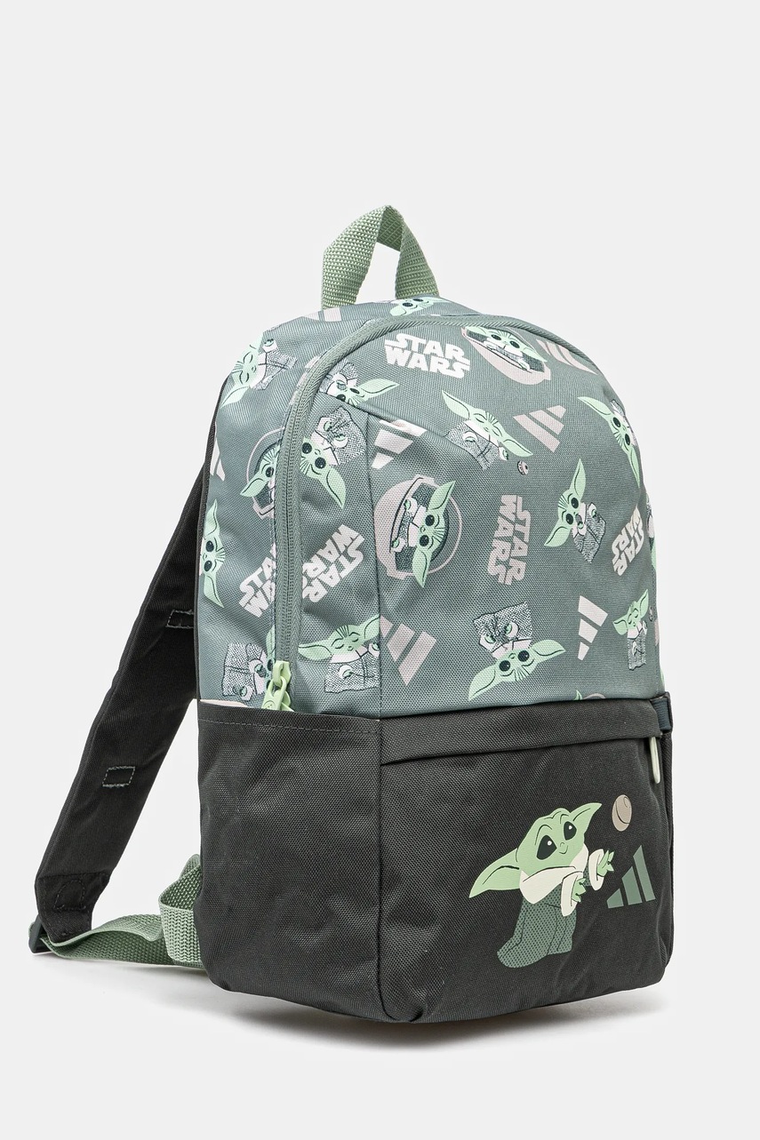 Детский рюкзак adidas Performance цвет зелёный маленький узорный JH3419 Детский рюкзак adidas Performance цвет зелёный маленький узорный JH3419