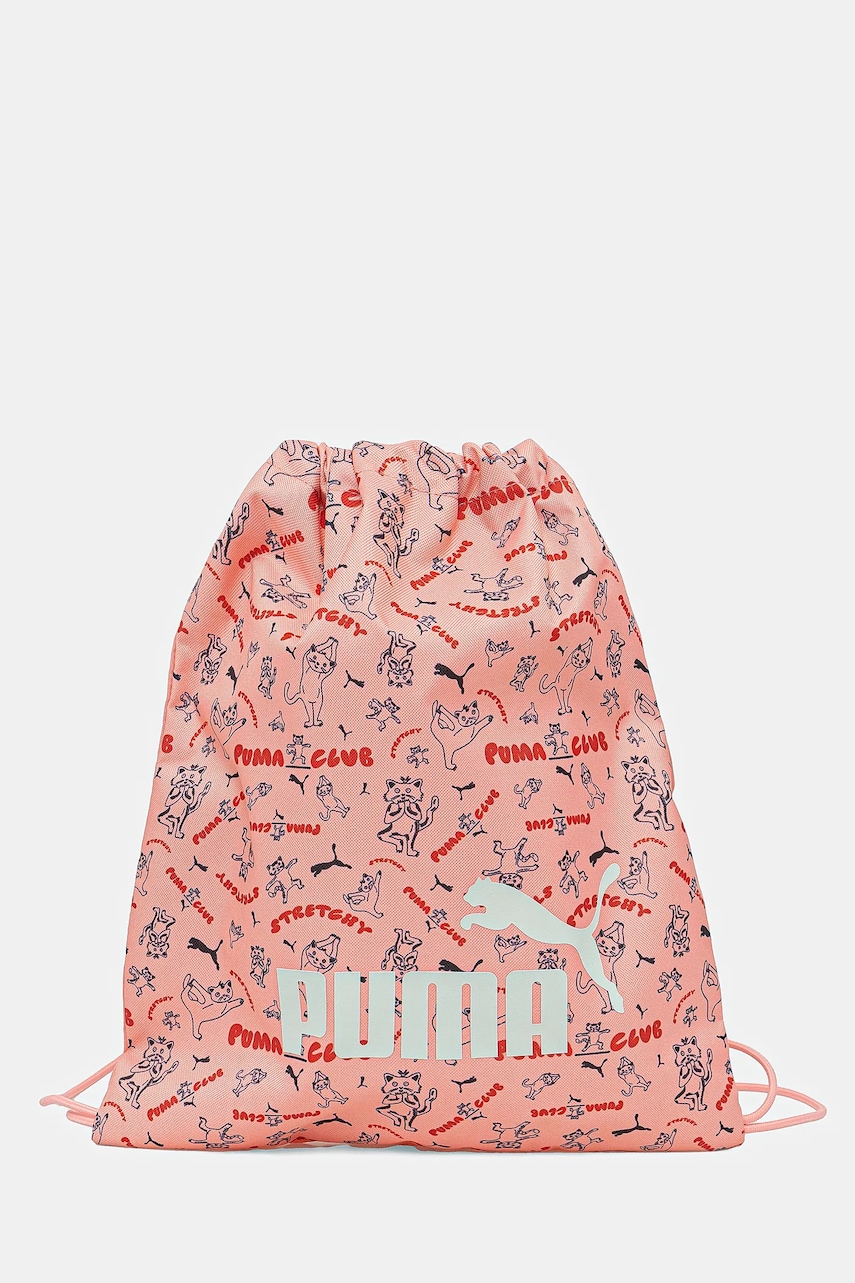 Puma ghiozdan copii PHASE AOP Small Gym Sack culoarea roz, modelator, 091325 Puma ghiozdan copii PHASE AOP Small Gym Sack culoarea roz, modelator, 091325