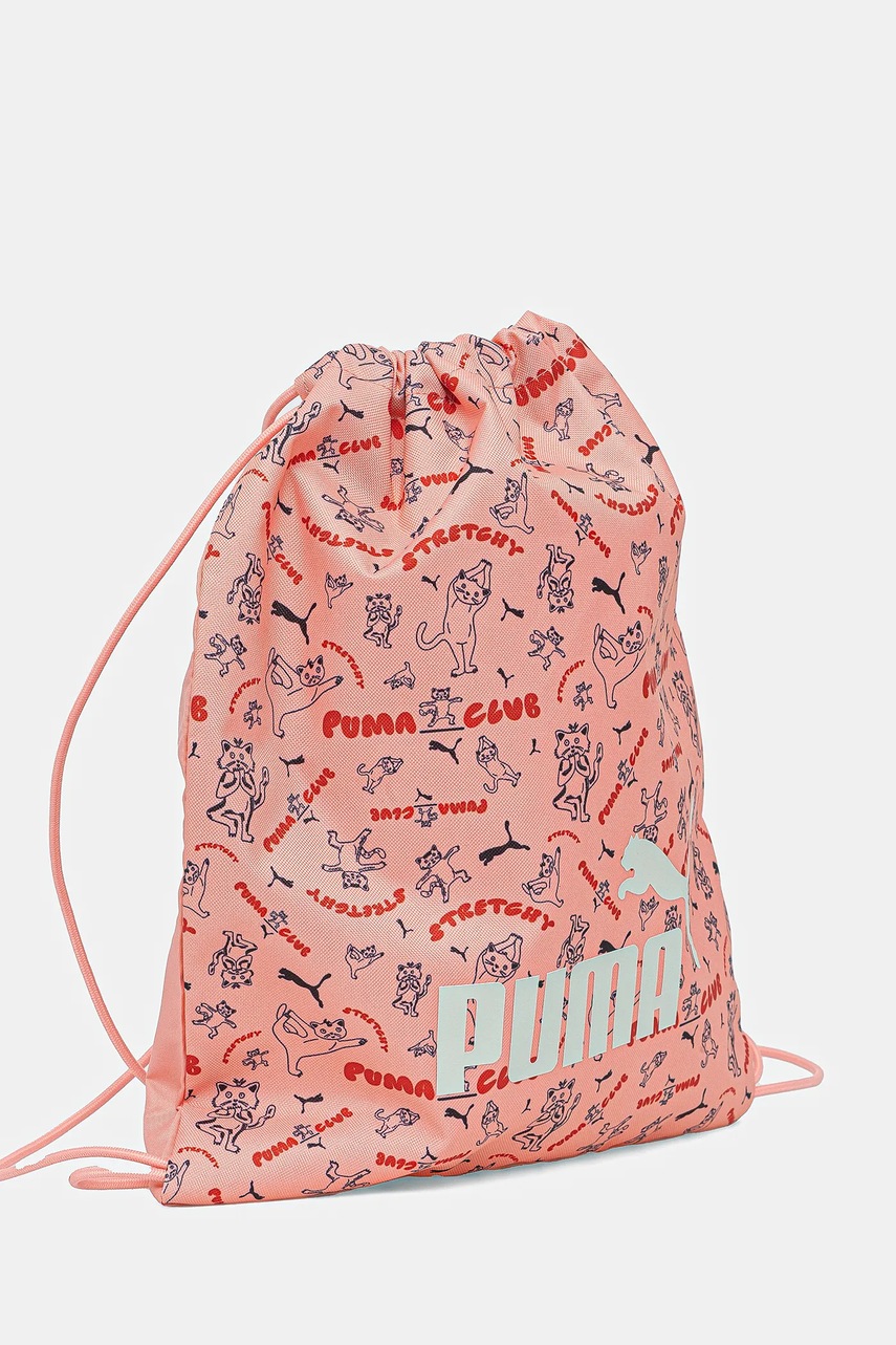 Дитячий рюкзак Puma PHASE AOP Small Gym Sack колір рожевий візерунок 091325