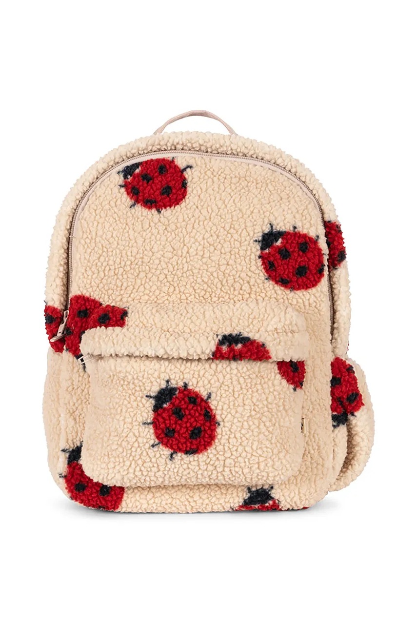 Детский рюкзак Konges Sløjd JODY TEDDY BACKPACK GRS цвет бежевый маленький узорный KS102604
