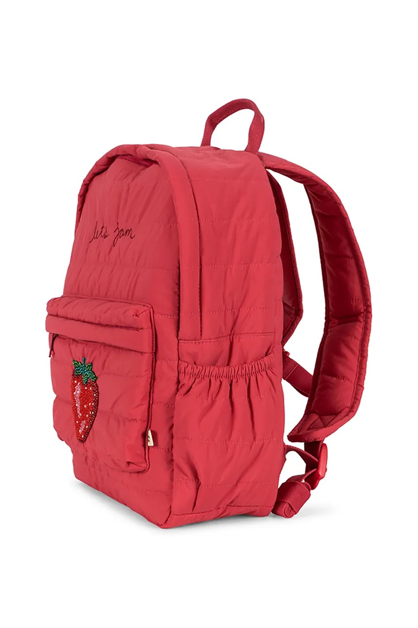 Рюкзак Konges Sløjd JUNO SPARKLE BACKPACK цвет красный большой с аппликацией KS102894