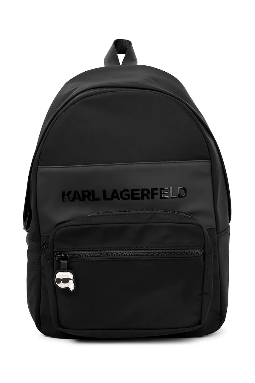 Karl Lagerfeld ghiozdan copii culoarea negru, mare, cu imprimeu, Z30553 Karl Lagerfeld ghiozdan copii culoarea negru, mare, cu imprimeu, Z30553