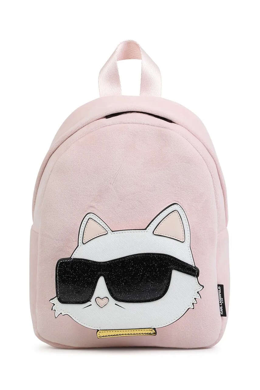 Karl Lagerfeld ghiozdan copii culoarea roz, mic, cu imprimeu, Z30567
