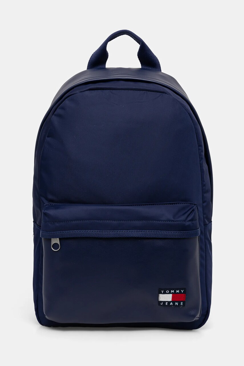 Tommy Jeans rucsac barbati, culoarea albastru marin, mare, neted, AM0AM13317