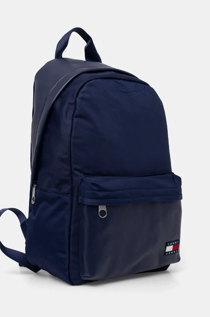 Рюкзак Tommy Jeans мужской цвет синий большой однотонный AM0AM13317 Рюкзак Tommy Jeans мужской цвет синий большой однотонный AM0AM13317