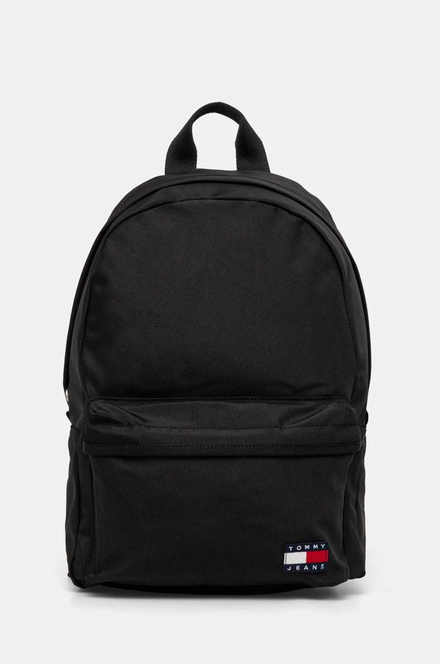 Tommy Jeans rucsac bărbați, culoarea negru, mare, uni, AM0AM12913