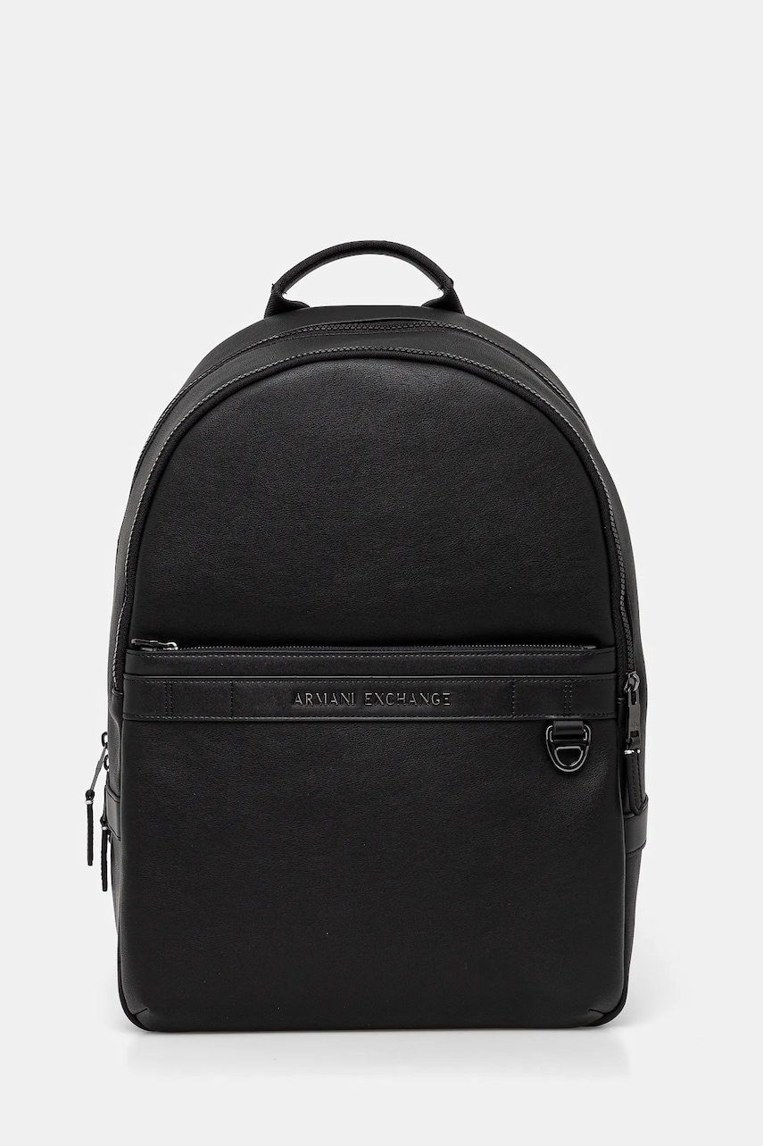 Armani Exchange rucsac barbati, culoarea negru, mare, neted, XM000142 AF11925