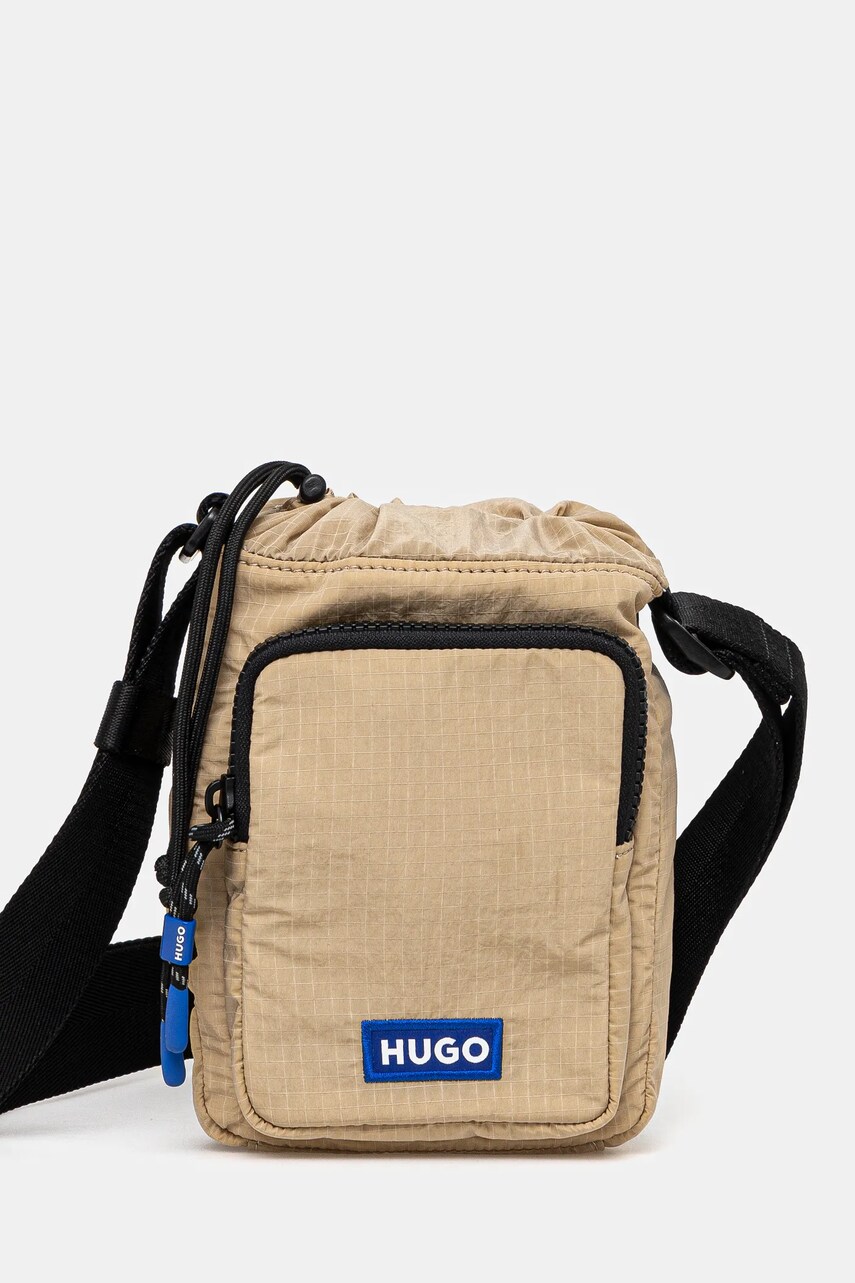 Hugo Blue borseta culoarea bej, 50535921