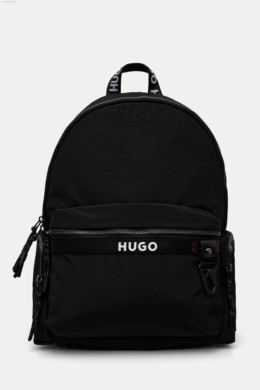 HUGO rucsac barbati, culoarea negru, mare, neted, 50536007