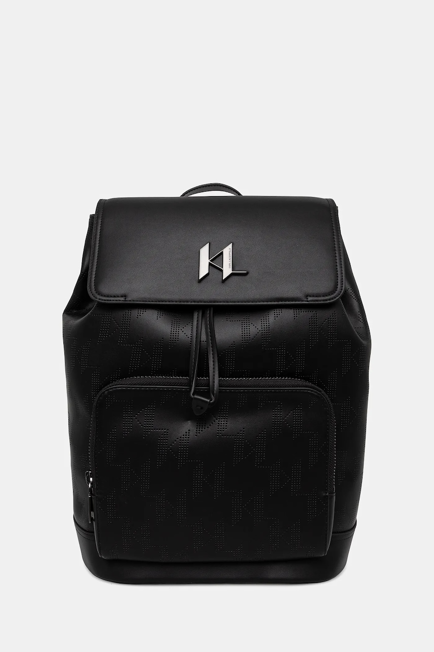 Karl Lagerfeld rucsac K/PLAK bărbați, culoarea negru, mare, uni, 246M3077