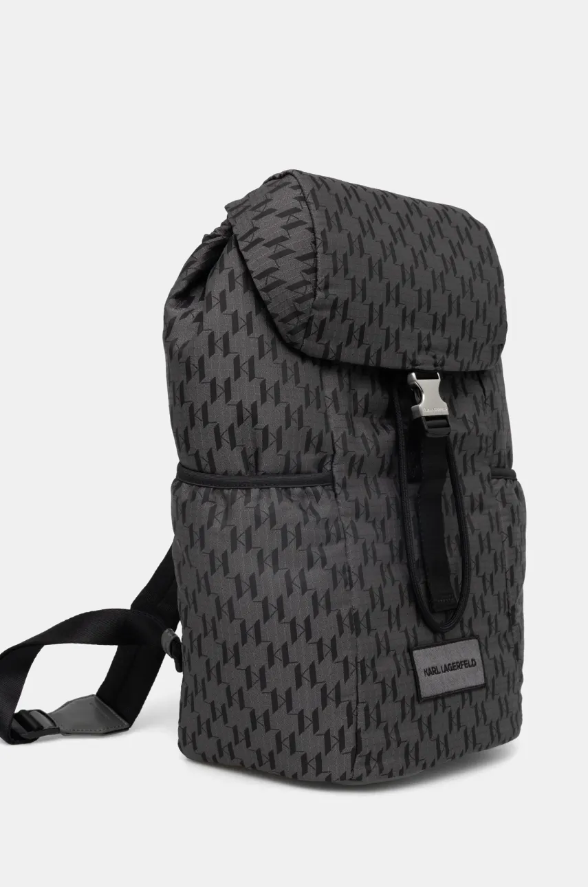 Рюкзак Karl Lagerfeld K/MONOGRAM мужской цвет серый большой узорный A1M30411 Рюкзак Karl Lagerfeld K/MONOGRAM мужской цвет серый большой узорный A1M30411