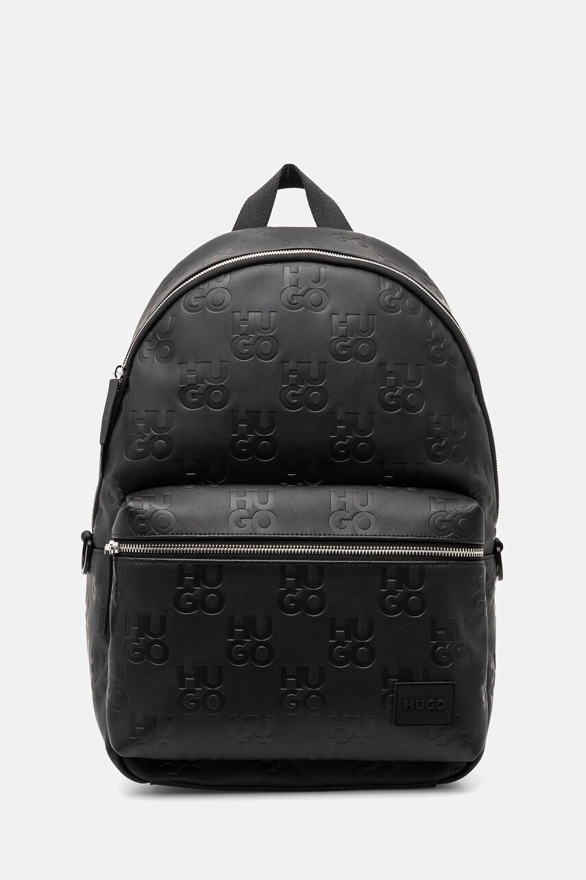 HUGO rucsac barbati, culoarea negru, mare, cu imprimeu, 50535710