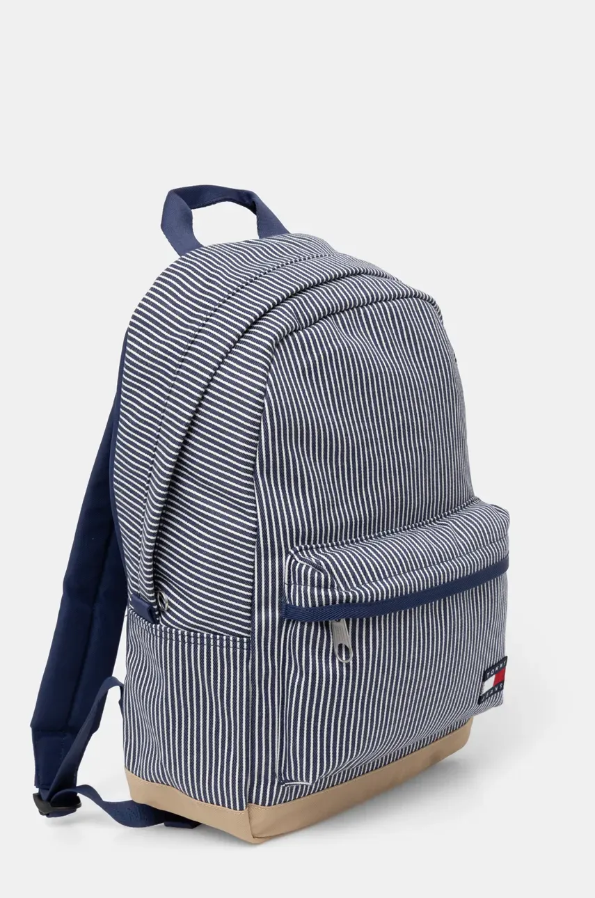 Рюкзак Tommy Jeans мужской цвет синий большой узорный AM0AM13357 Рюкзак Tommy Jeans мужской цвет синий большой узорный AM0AM13357
