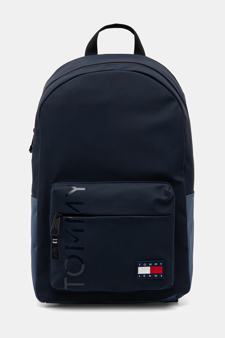 Levně Batoh Tommy Jeans pánský, tmavomodrá barva, velký, hladký, AM0AM13274