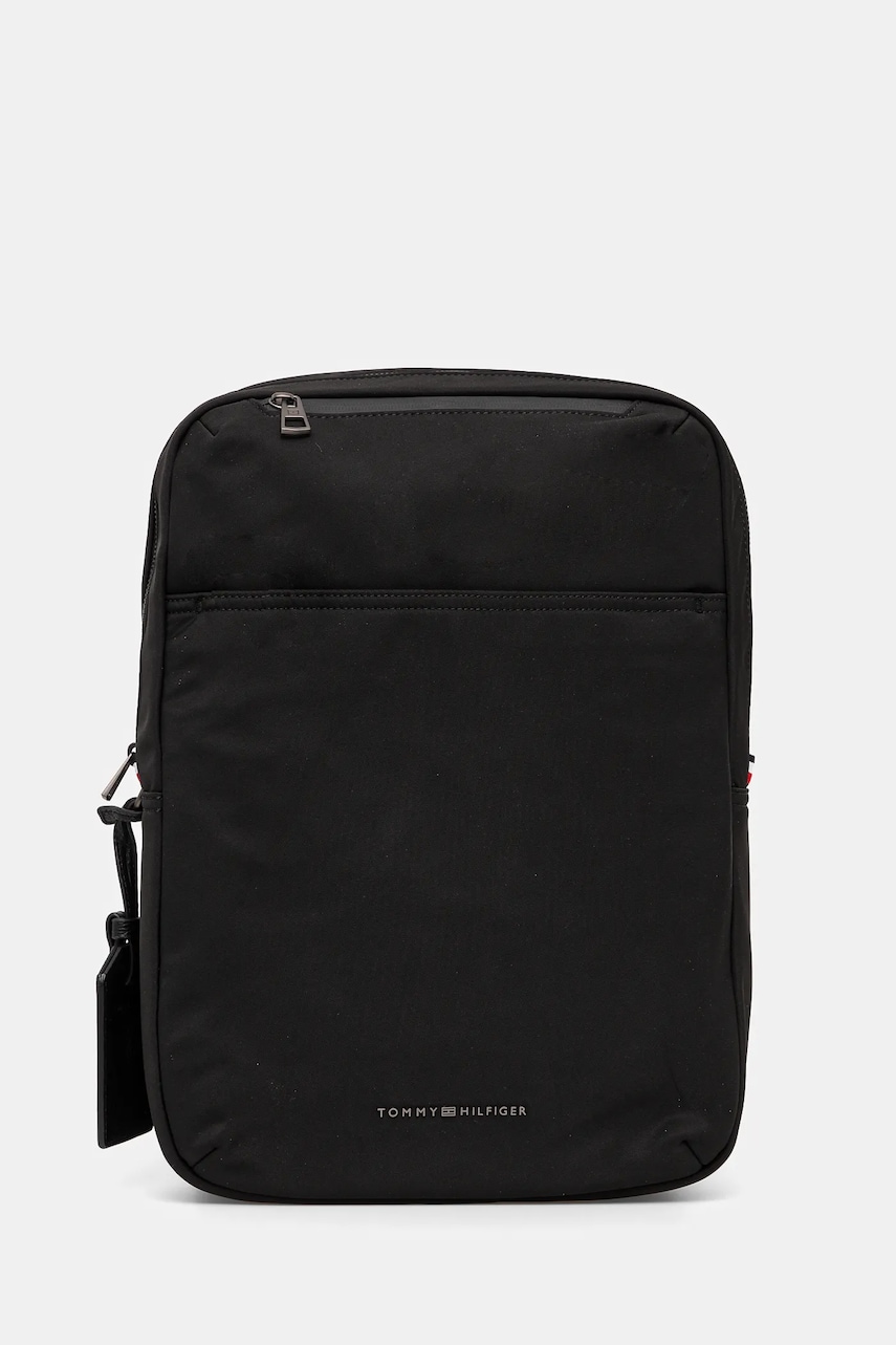 Batoh Tommy Hilfiger pánský, černá barva, velký, hladký, AM0AM13068