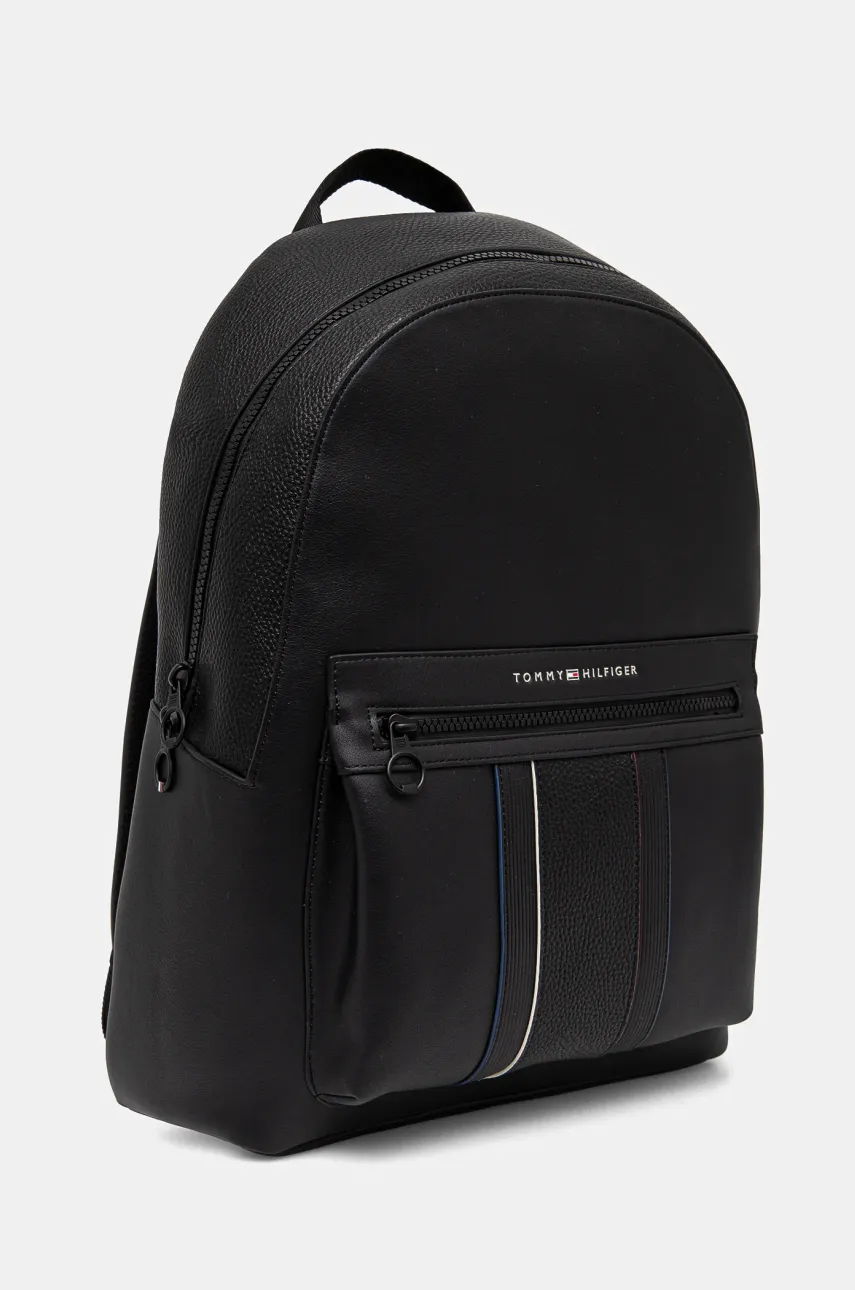 Рюкзак Tommy Hilfiger мужской цвет чёрный большой однотонный AM0AM13069 Рюкзак Tommy Hilfiger мужской цвет чёрный большой однотонный AM0AM13069