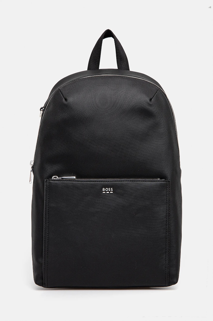 BOSS rucsac barbati, culoarea negru, mare, neted, 50536103