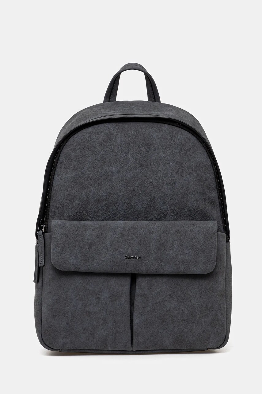 Levně Batoh Calvin Klein pánský, šedá barva, velký, hladký, K50K512718