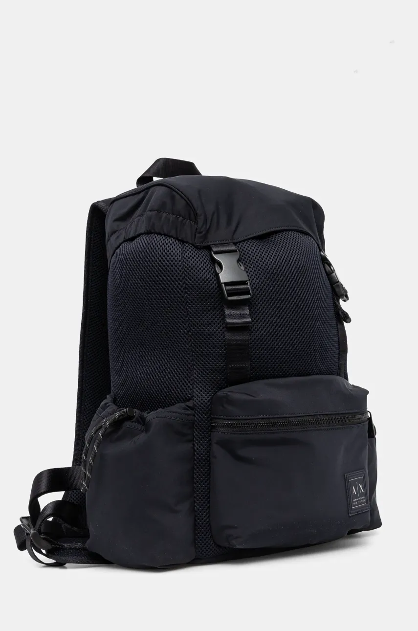 Рюкзак Armani Exchange мужской цвет синий большой однотонный XM000788 AF12908 Рюкзак Armani Exchange мужской цвет синий большой однотонный XM000788 AF12908