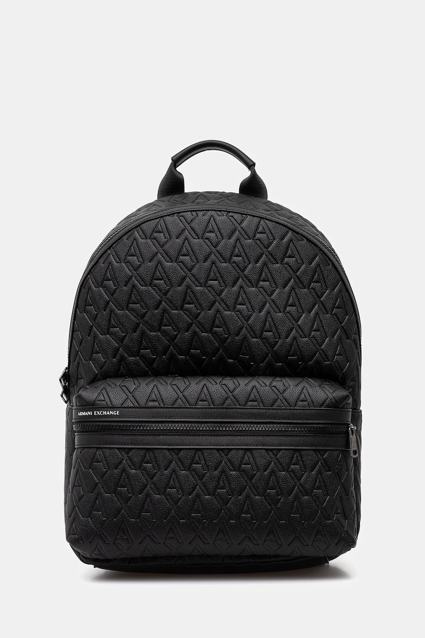 Armani Exchange rucsac culoarea negru, mare, cu imprimeu, XM000237 AF12133