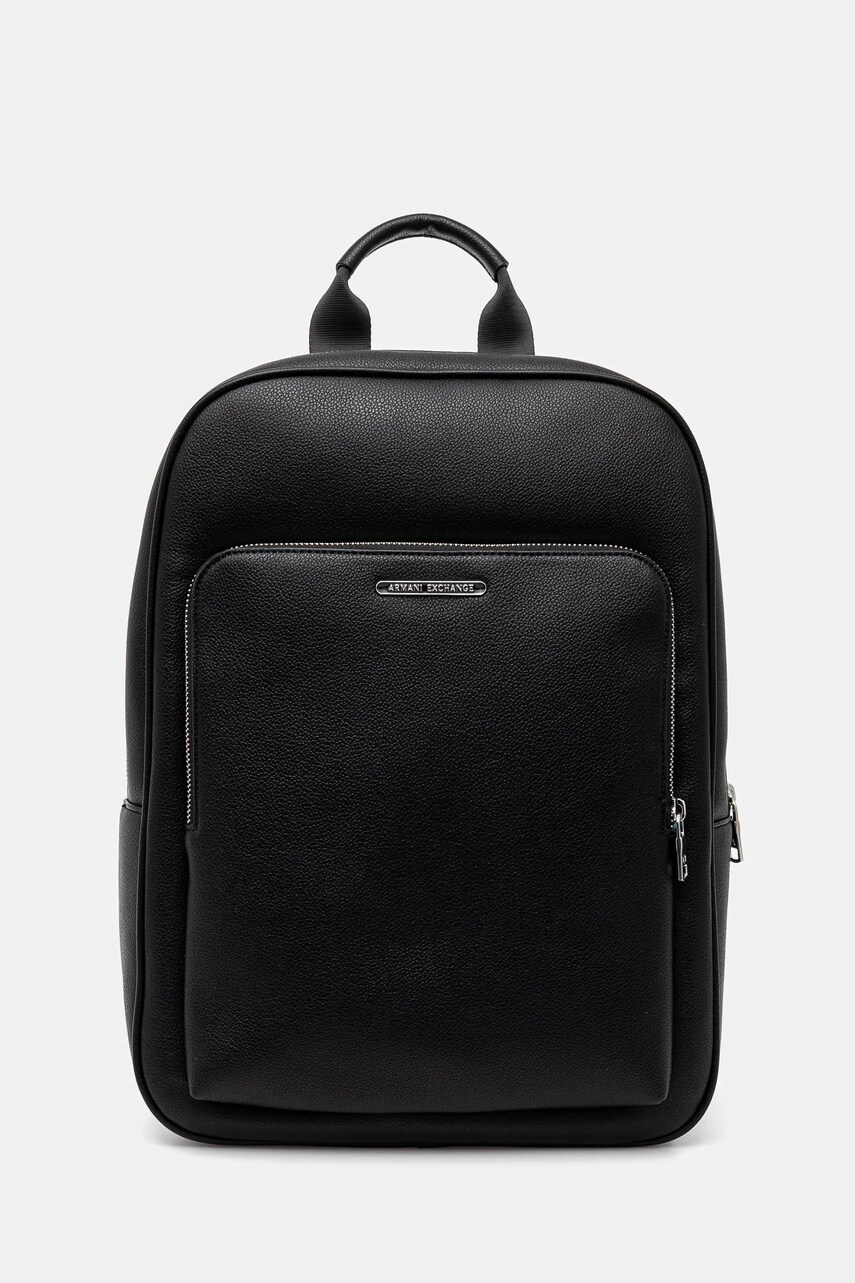 Armani Exchange rucsac bărbați, culoarea negru, mare, uni, XM000241 AF12134