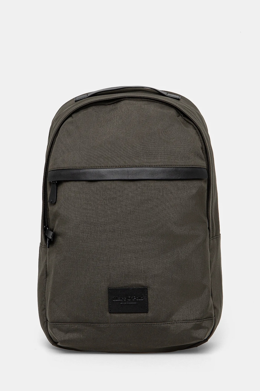 Marc O'Polo rucsac barbati, culoarea verde, mare, neted, 41121843301639