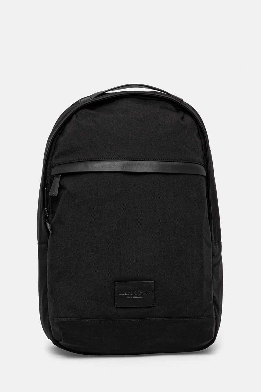Marc O'Polo rucsac barbati, culoarea negru, mare, neted, 41121843301639