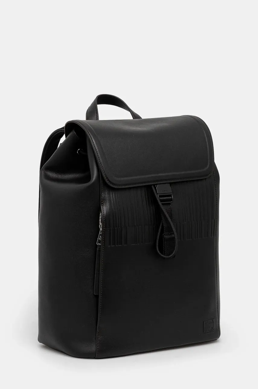 Кожаный рюкзак Paul Smith мужской цвет чёрный большой однотонный M1A-8022-PEMBOS Кожаный рюкзак Paul Smith мужской цвет чёрный большой однотонный M1A-8022-PEMBOS