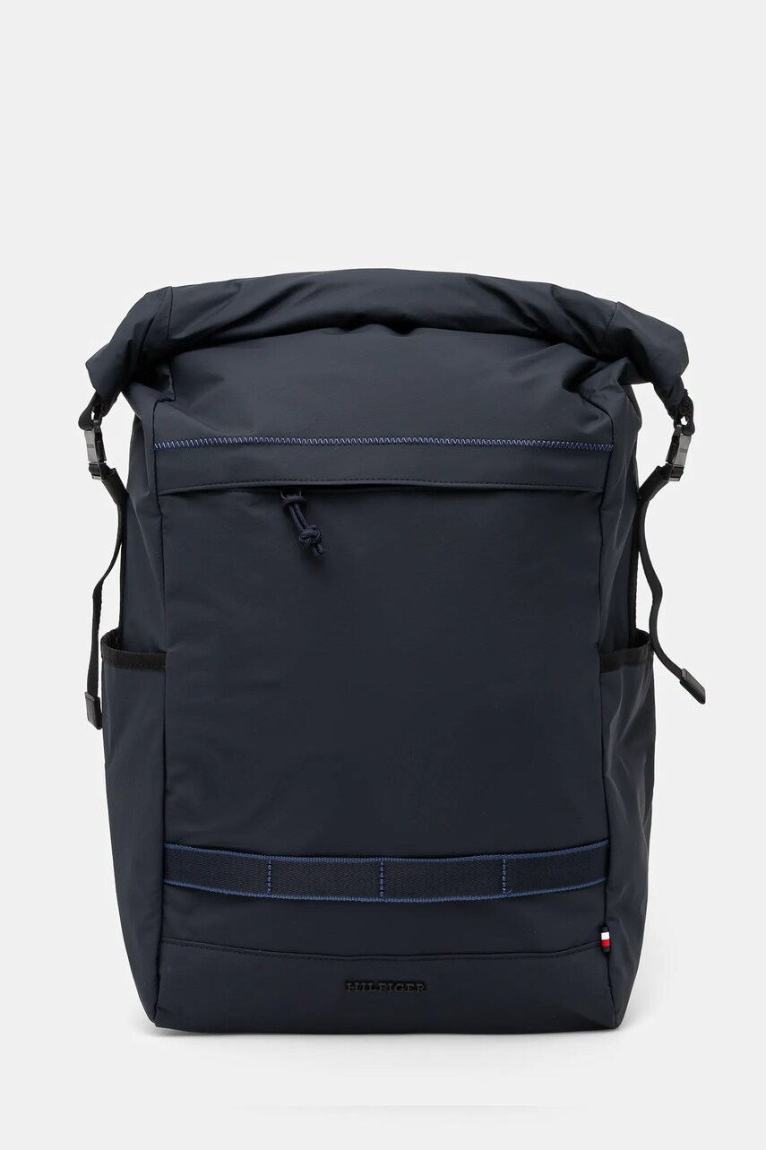 Levně Batoh Tommy Hilfiger pánský, tmavomodrá barva, velký, hladký, AM0AM13216
