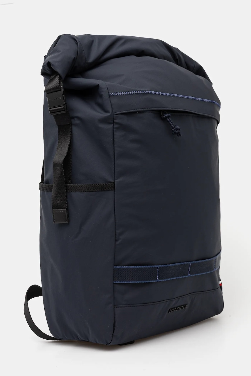 Рюкзак Tommy Hilfiger мужской цвет синий большой однотонный AM0AM13216 Рюкзак Tommy Hilfiger мужской цвет синий большой однотонный AM0AM13216