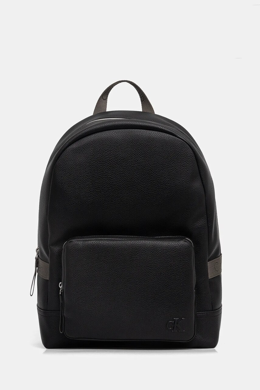 Levně Batoh Calvin Klein Jeans pánský, černá barva, velký, hladký, LV04G3158G