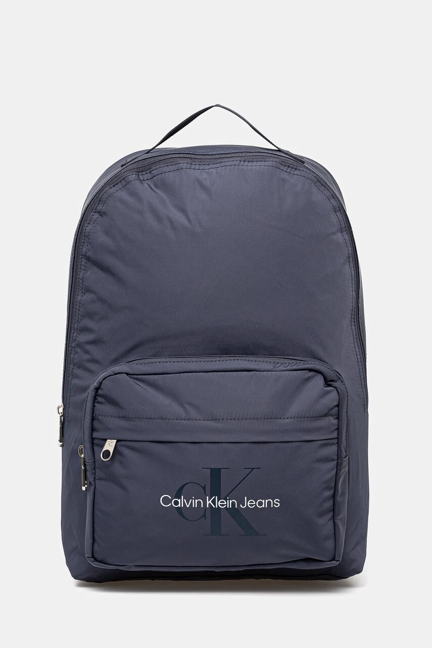 Levně Batoh Calvin Klein Jeans pánský, modrá barva, velký, hladký, LV04G3036G