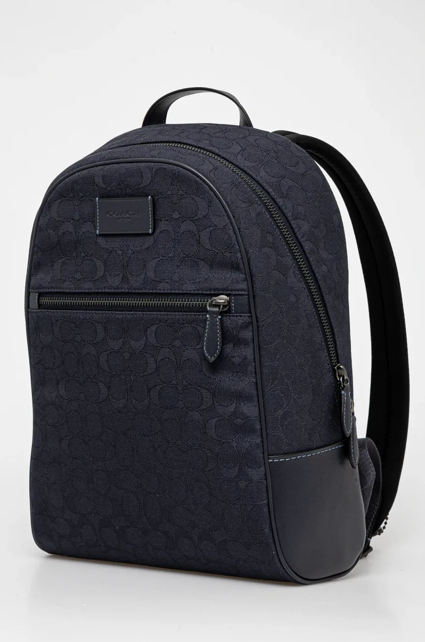 Рюкзак Coach мужской цвет синий большой узорный CAK98 Рюкзак Coach мужской цвет синий большой узорный CAK98