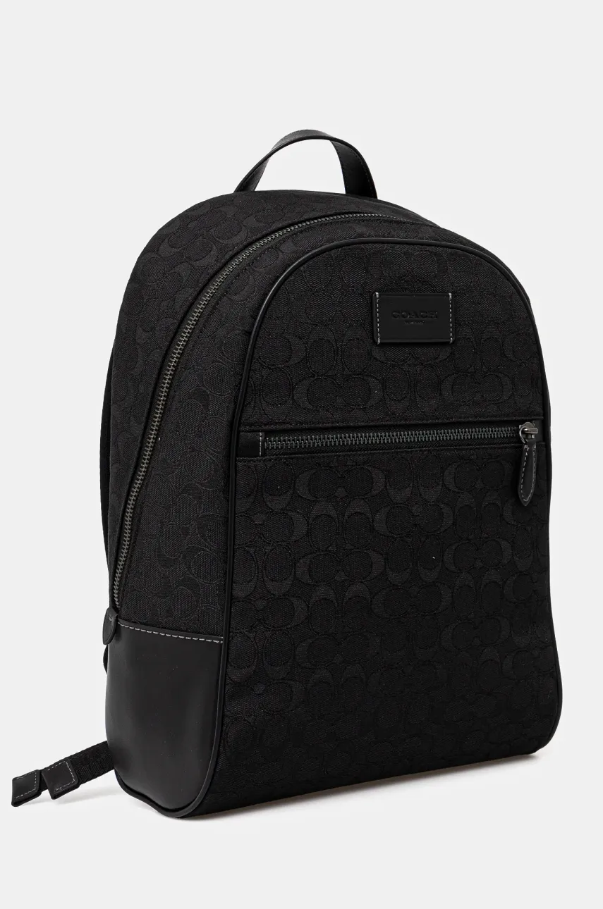 Рюкзак Coach мужской цвет чёрный большой узорный CAK98 Рюкзак Coach мужской цвет чёрный большой узорный CAK98