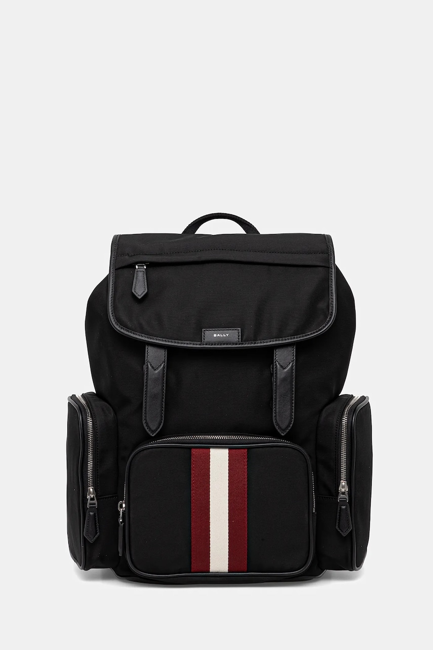 Bally rucsac bărbați, culoarea negru, mare, uni, MAK04B