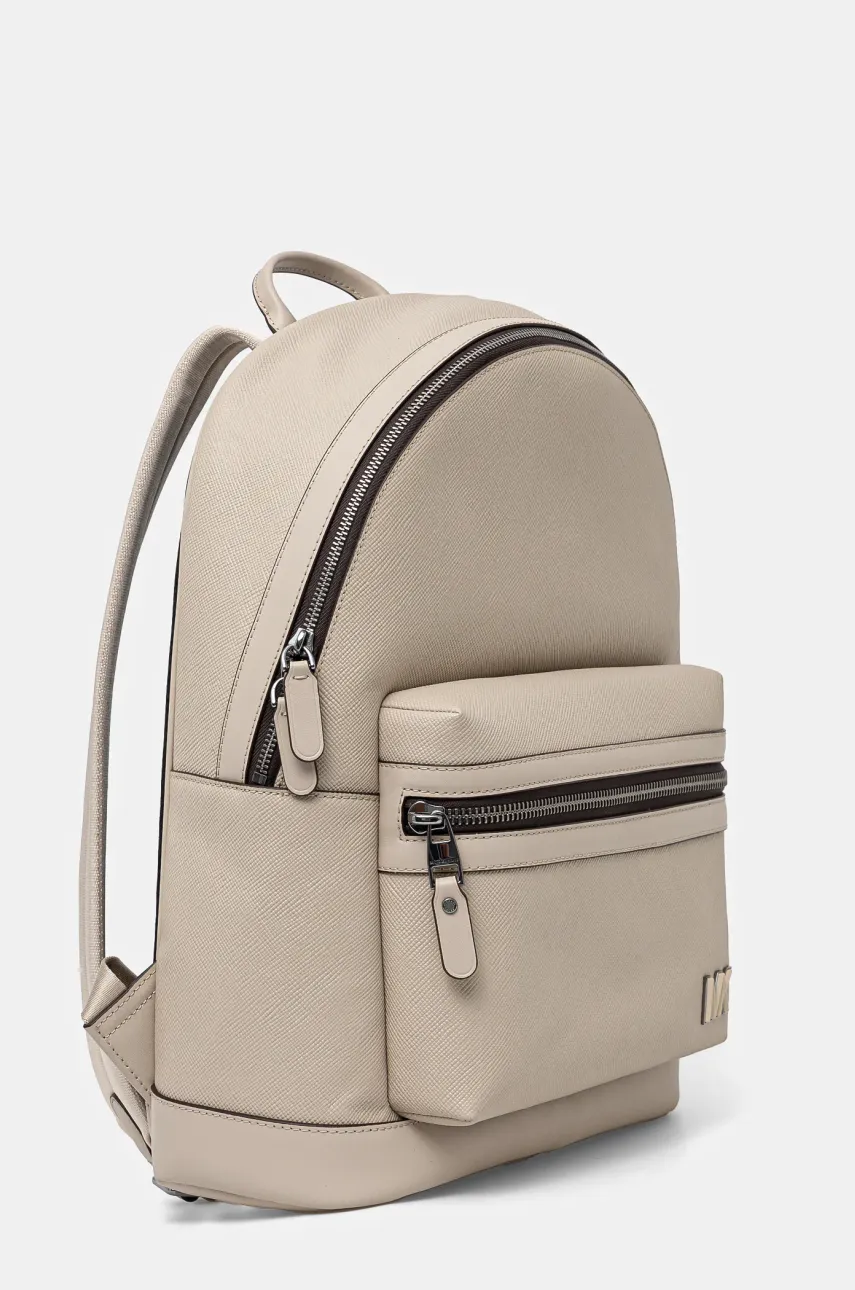 Кожаный рюкзак Michael Kors мужской цвет бежевый большой однотонный 33S5TEDM2L Кожаный рюкзак Michael Kors мужской цвет бежевый большой однотонный 33S5TEDM2L