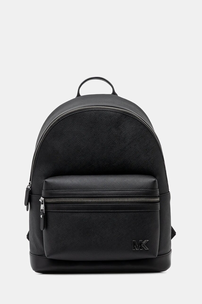 Levně Kožený batoh Michael Kors pánský, černá barva, velký, hladký, 33S5TEDM2L