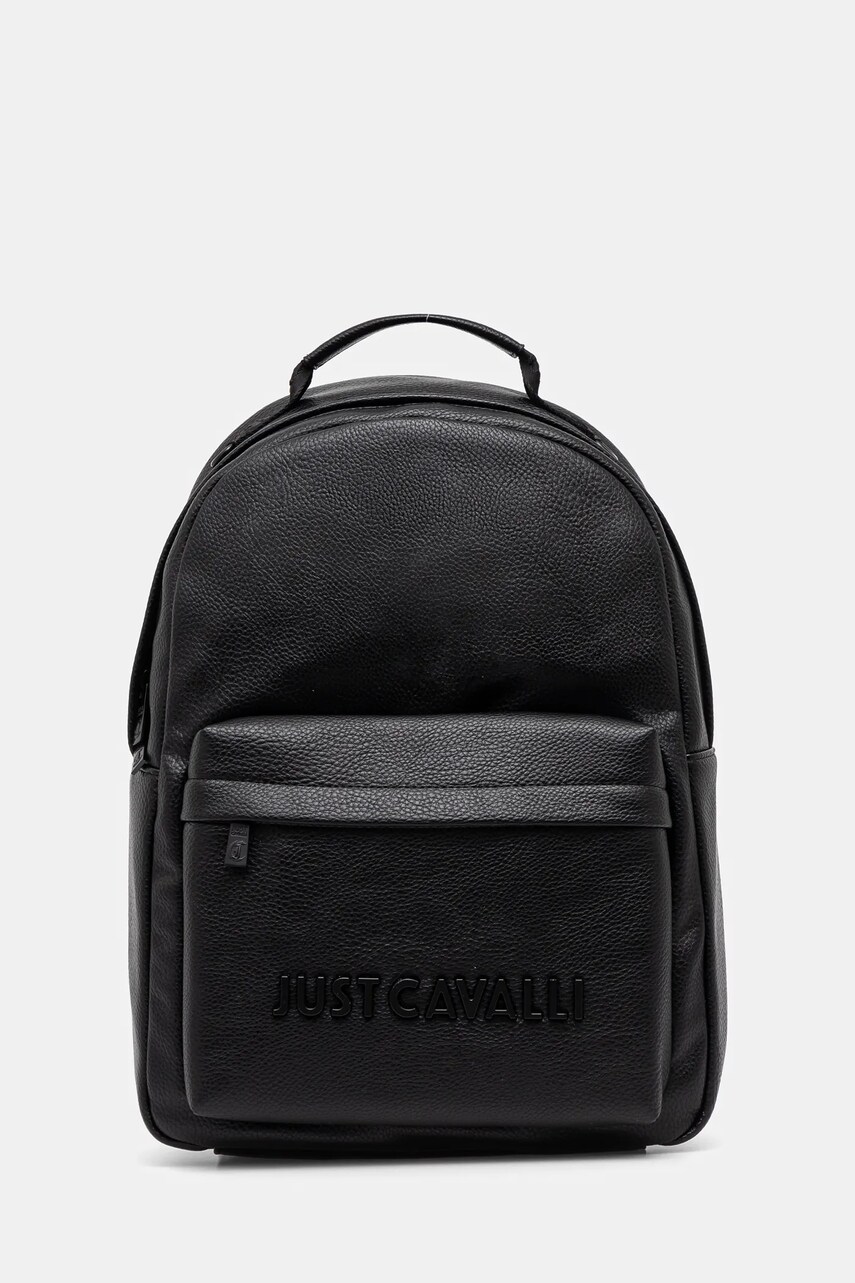 Just Cavalli rucsac barbati, culoarea negru, mare, cu imprimeu, 78QA4B11 ZSB81