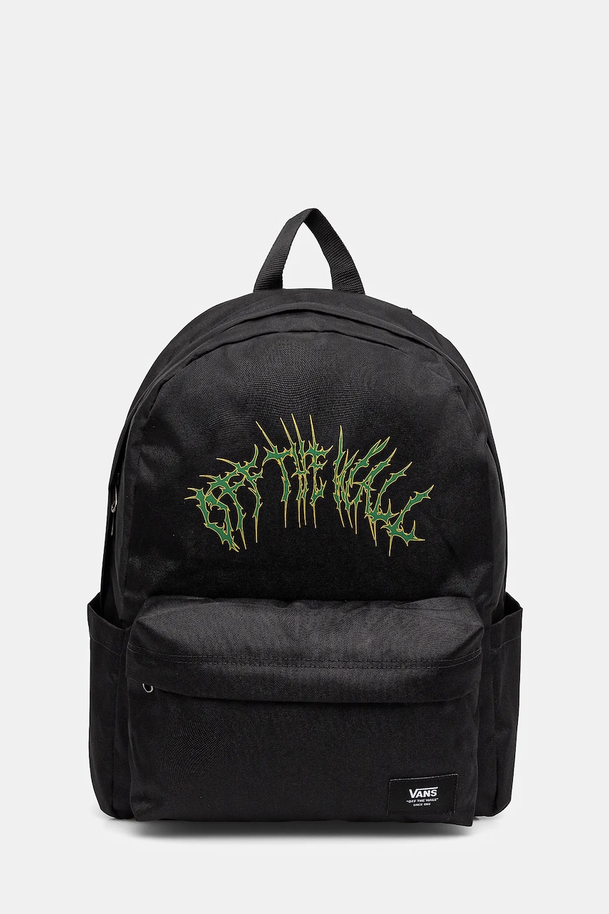Vans rucsac barbati, culoarea negru, mare, cu imprimeu, VN000H4WEAX1 Vans rucsac barbati, culoarea negru, mare, cu imprimeu, VN000H4WEAX1