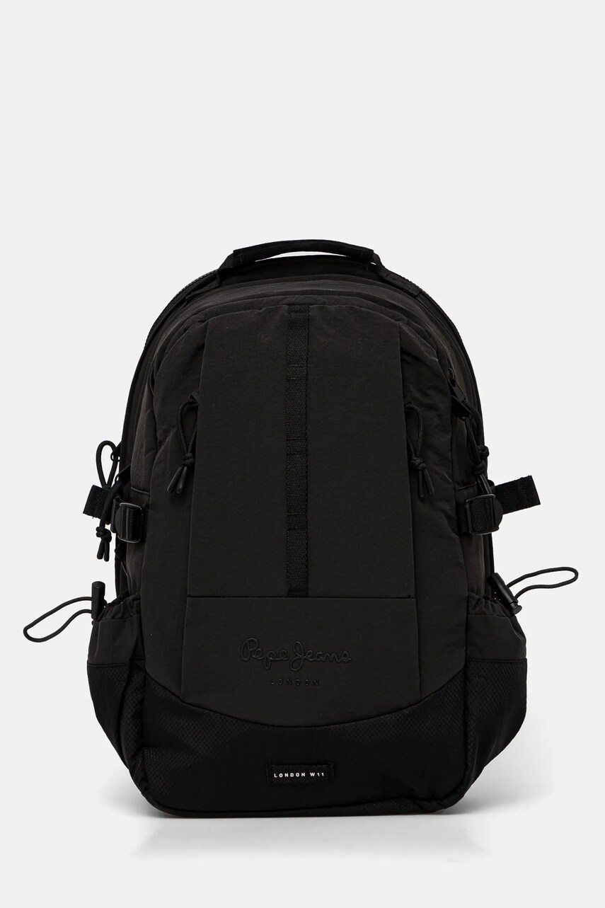 Pepe Jeans rucsac HAYDEN BRISTOL barbati, culoarea negru, mare, neted, PM030873
