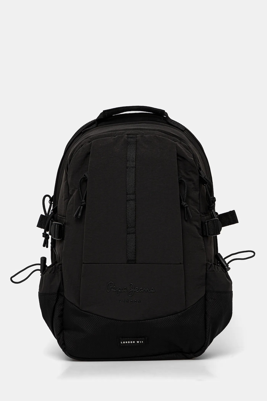 Pepe Jeans rucsac HAYDEN BRISTOL barbati, culoarea negru, mare, neted, PM030873