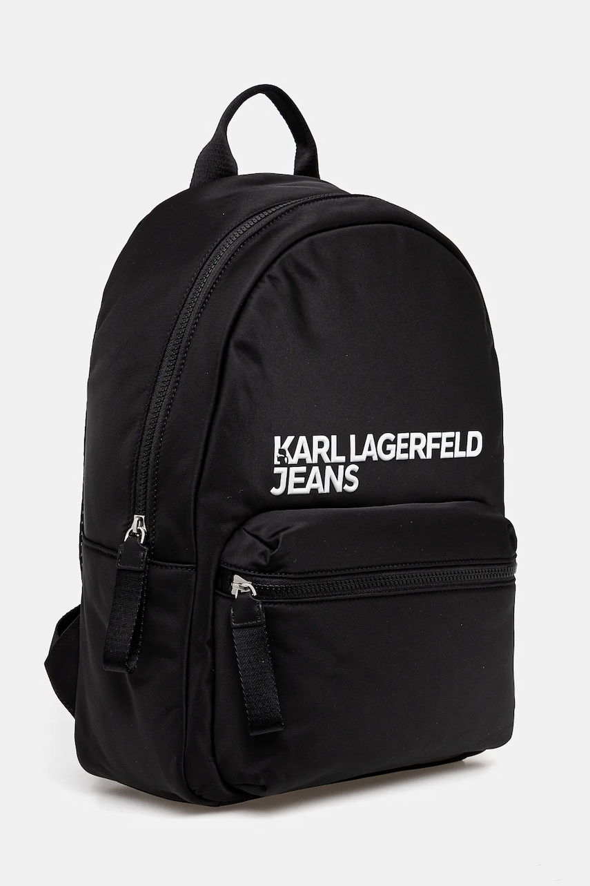 Рюкзак Karl Lagerfeld Jeans цвет чёрный большой с принтом A1W30236 Рюкзак Karl Lagerfeld Jeans цвет чёрный большой с принтом A1W30236