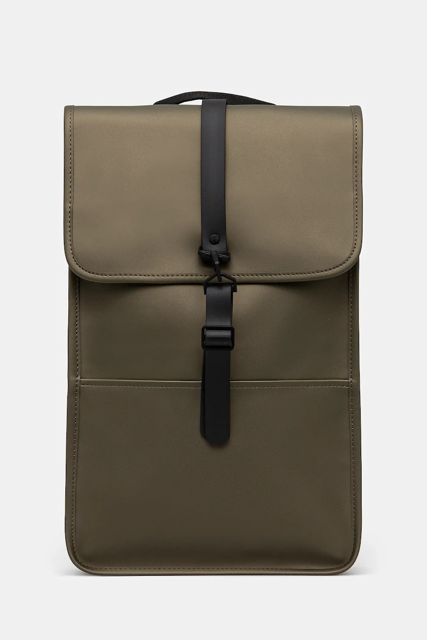 Rains rucsac Backpack W3 culoarea verde, mare, uni, 13000