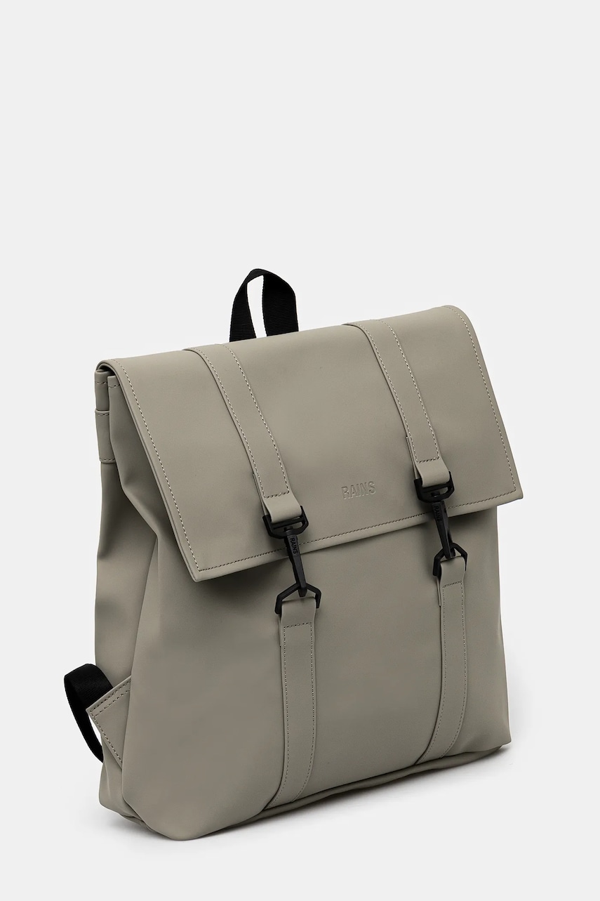 Рюкзак Rains MSN Bag Mini W3 цвет зелёный большой однотонный 13310 Рюкзак Rains MSN Bag Mini W3 цвет зелёный большой однотонный 13310