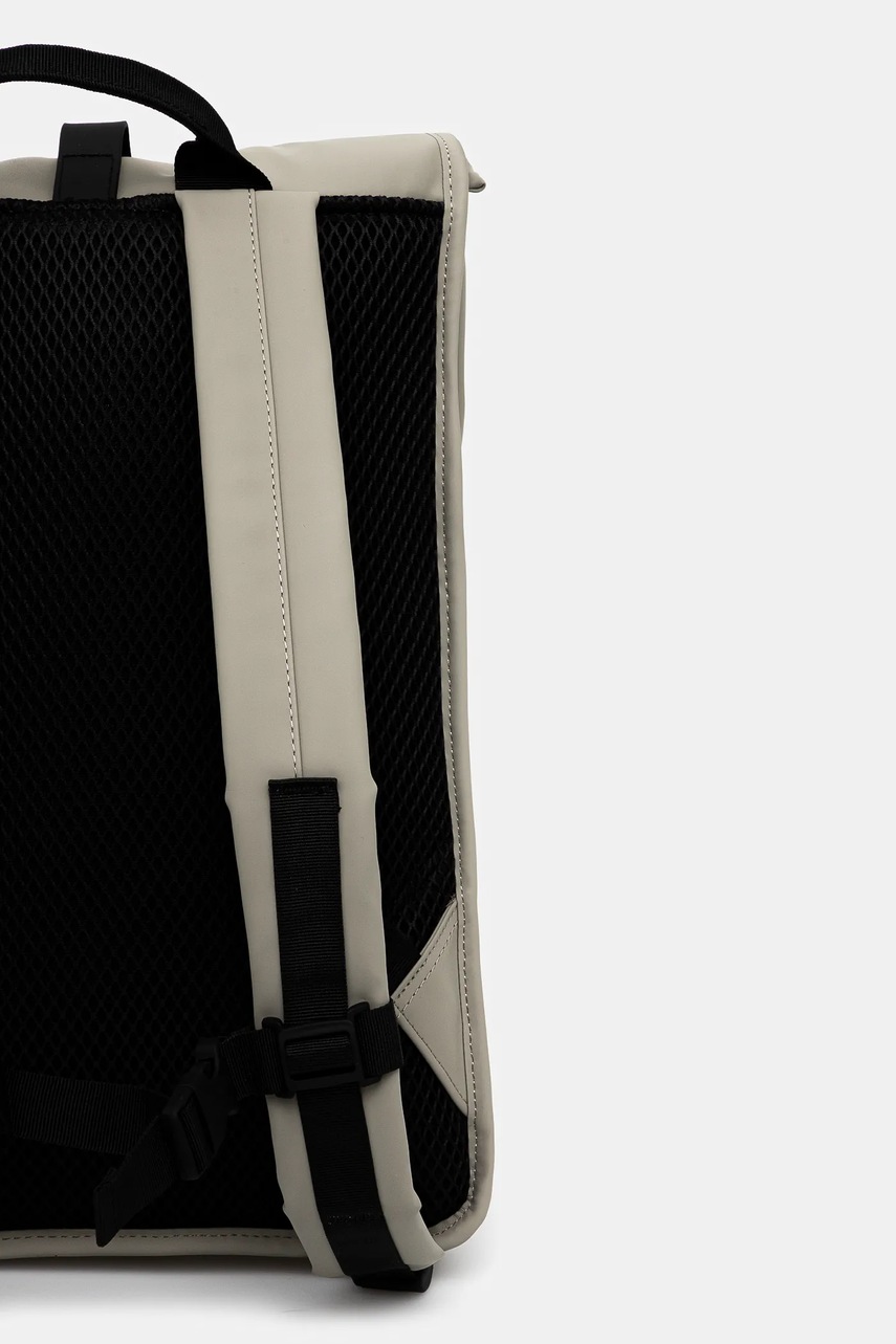 Σακίδιο πλάτης Rains Rolltop Rucksack W3 χρώμα: πράσινο, 13320 φωτογραφία