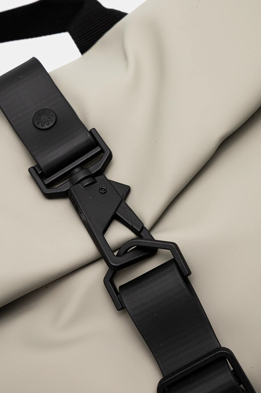 Σακίδιο πλάτης Rains Rolltop Rucksack W3 χρώμα: πράσινο, 13320 φωτογραφία